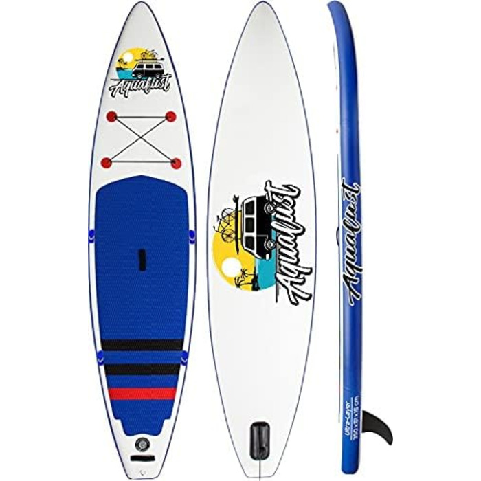 Надувна SUP-дошка для туризму AQUALUST 11'6, 350x81 см, весло, ISUP