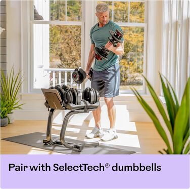 Стійка для гантелей Bowflex з медіа-полицею, стійка для фітнес-аксесуарів