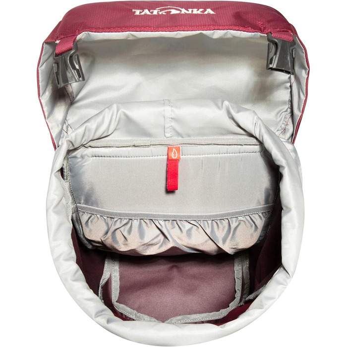 Рюкзак для походів Tatonka Hike Pack 22 л з вентиляцією спини та дощовиком, легкий та зручний туристичний рюкзак, бордовий