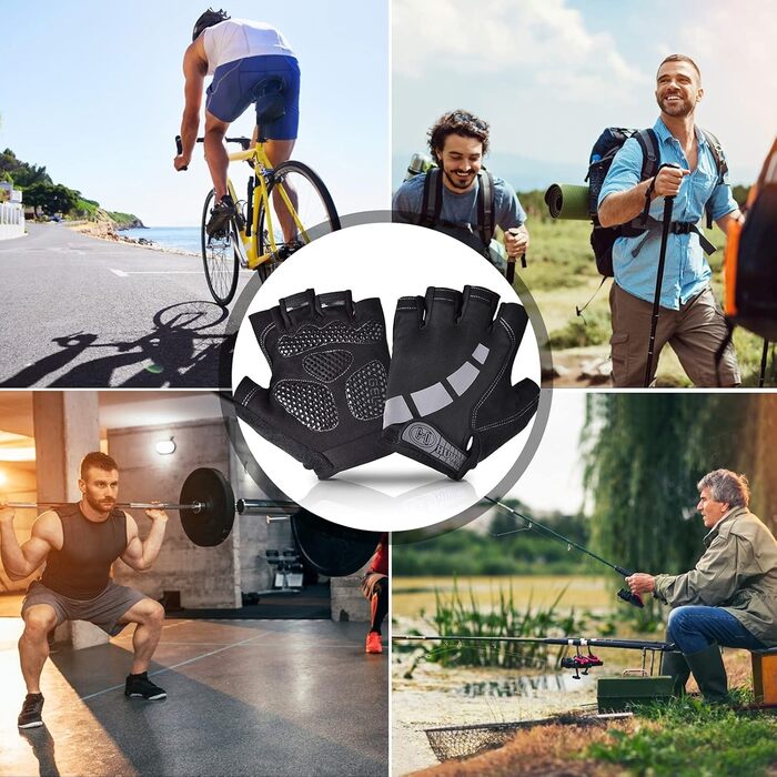 Спортивні рукавички для фітнесу, тренувань, кросфіту: дихаючі, неслизькі, для силових видів спорту, сірі, розмір L