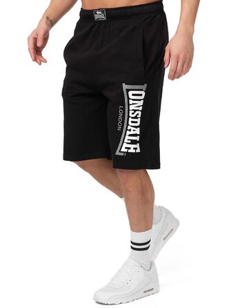 Чоловічі спортивні шорти Lonsdale Logo Jam, чорні