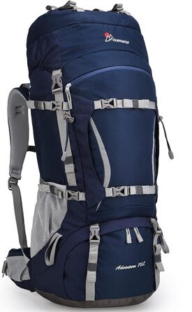 Туристичний рюкзак MOUNTAINTOP 70L з внутрішнім каркасом, з дощовиком, для походів, кемпінгу та подорожей, чоловічий та жіночий