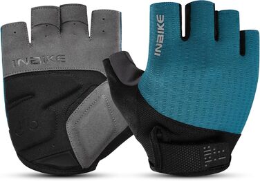 Велосипедні рукавички INBIKE для чоловіків, халявні, літні, ударостійкі, еластичні, дихаючі, світловідбиваючі, IHC215, синій, XL