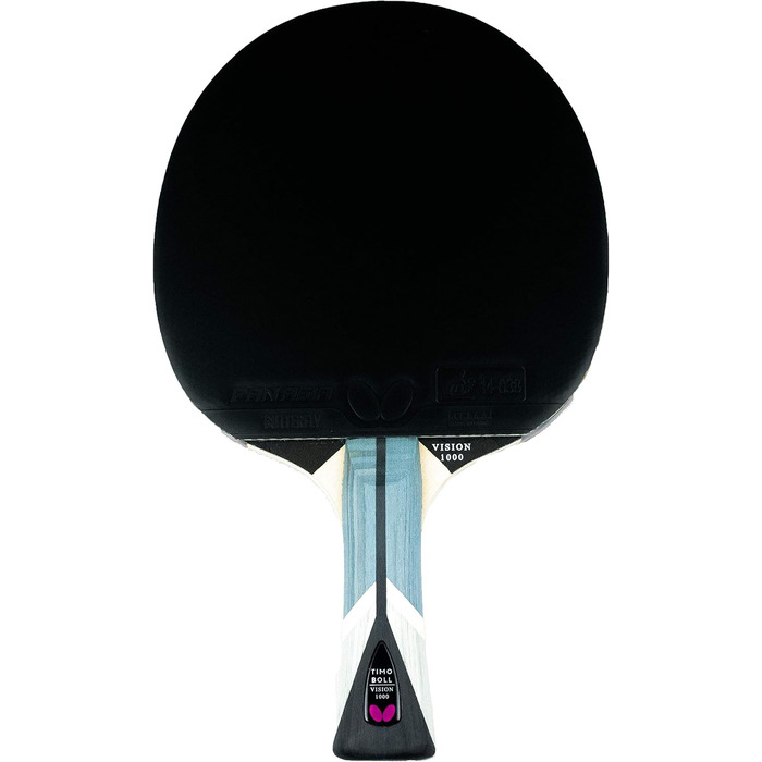 Настільний тенісний ракетка Butterfly Timo Boll Vision 1000, ITTF, для професіоналів, паназіатська накладка, конкавна ручка