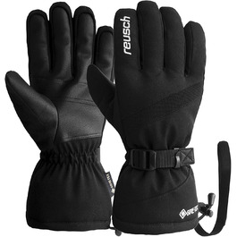 Чоловічі зимові рукавички Reusch GORE-TEX, водонепроникні, дихаючі, теплі, для гірських лиж, чорні-білі, розмір L