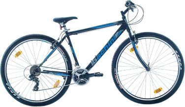 Гірський велосипед Probike PRO 29 дюймів, 21 швидкість, для чоловіків і жінок, зріст 175-190 см, чорний-синій матовий