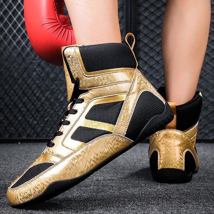 Жовті боксерські рукавички для фітнесу для чоловіків та жінок, антиковзка гумова підошва, легкі, дихаючі, розмір 37 EU