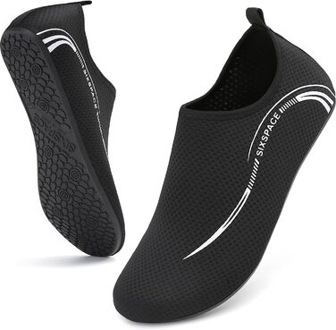 Шкарпетки для плавання та водних видів спорту Sixspace, чорні, розмір 34-47