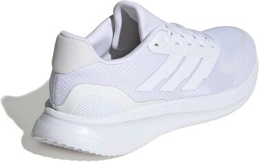 Жіночі кросівки для бігу adidas Runfalcon 5 Cloud White — білі, з амортизацією Cloudfoam та дихаючою сіткою, розмір 39 1/3 EU