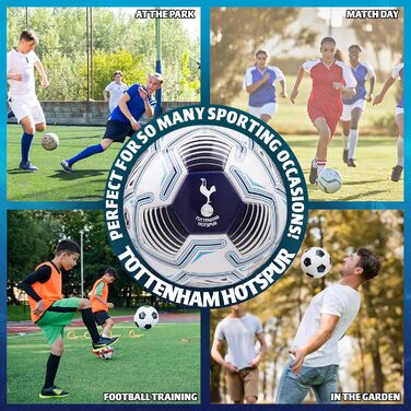 Офіційний футбольний м'яч Tottenham Hotspur, розмір 5, біло-синій, подарунок для фанатів