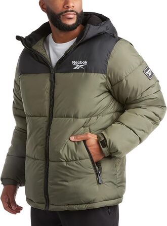 Куртка чоловіча Reebok Rbk Heavy Puffr V2 Olive/Leaf It to Me (синтетичний пух)