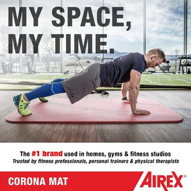Гімнастичний килимок Airex Corona 200, синій, для йоги та фітнесу