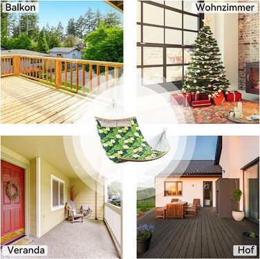 Гамак великий для 2 осіб на відкритий простір, 3м, з м'якою тканиною, складаний, з подушкою, сумка, до 204 кг, зелений