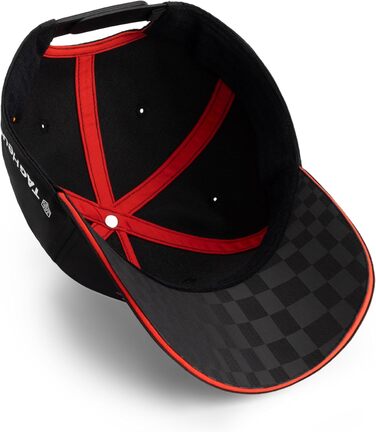 Кепка PUMA Porsche Motorsport з вигнутим козирком та логотипами Porsche Motorsport та спонсорів, чорна