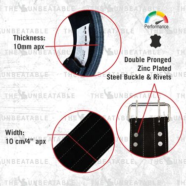 Пояс для важкої атлетики USI UNIVERSAL 790PLH (XL, чорний) для чоловіків і жінок - професійний пояс для пауерліфтингу, тренувань та змагань