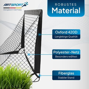 ArtSport Ворота для футболу Pop-up Goal Master - комплект 2 шт. з аксесуарами - складані та готові до гри - 2 футболні ворота для залу та саду - для дітей, чорні
