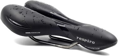 Велосипедне сідло Selle Royal Respiro Soft Athletic чорне 25,6 x 22,7 см
