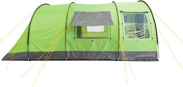 Намет CampFeuer Relax6 для 6 осіб: великий простір, водостійкий, з відкидною кабіною | Груповий, сімейний намет для кемпінгу