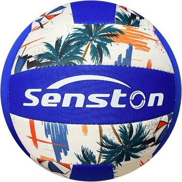 Волейбольний м'яч Senston для пляжу та активного відпочинку, водонепроникний, м'яка поверхня, блакитний колір