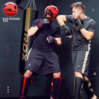 Шолом для боксу RDX з решіткою, Maya Hide шкіра, для MMA, кікбоксингу, муай тай, захист обличчя та носа, XL, рожевий