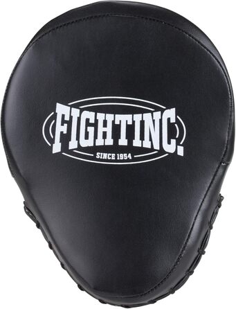 Fightinc. Пади для рук Focus Pads Pro, вигнуті, для професійного тренування з боксу, кікбоксингу, муай-тай, MMA, універсальний розмір, чорні/білі