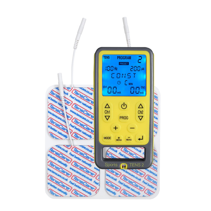 TensCare Sports - електростимулятор для спорту, TENS/EMS, масаж, зняття болю та розслаблення м'язів