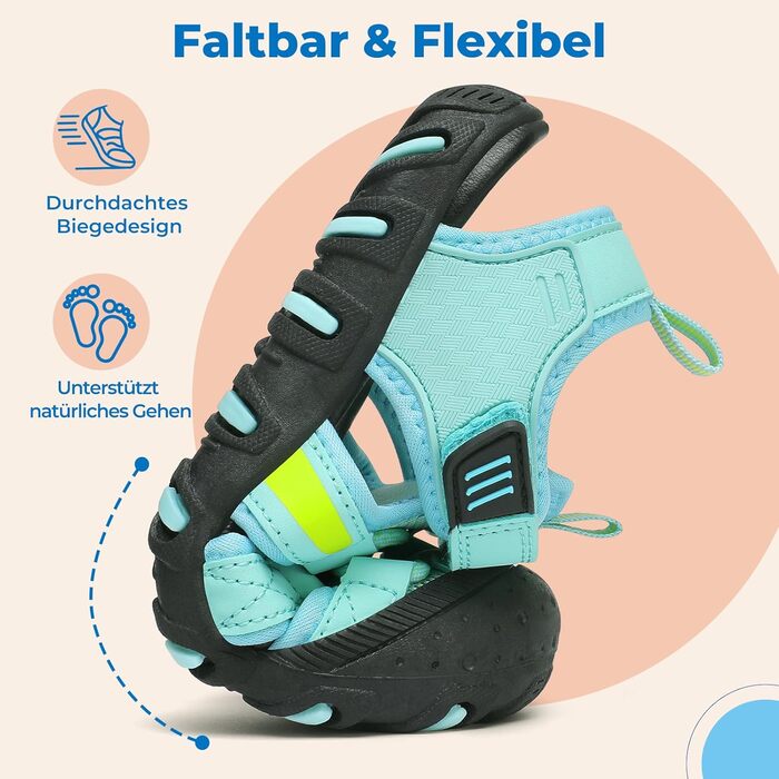 Сандалі дитячі Saguaro закриті трекінгові для хлопчика, літні, для активного відпочинку, розмір 29 EU (бірюзові)