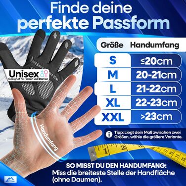 Велосипедні рукавички Nextcover® Winter для чоловіків та жінок TheroShield 2.0 I Унісекс, розмір S-XXL I Водонепроникні та теплі зимові рукавички для велосипеда