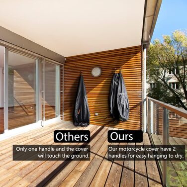 Захисний чохол для мотоцикла 300D Outdoor - водовідштовхуючий, з оксфорду, XXXL (265x95x125cm), зелений