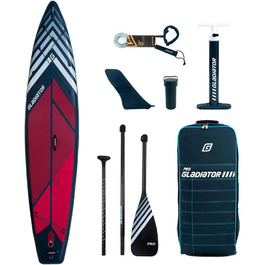 Надувна SUP-дошка Gladiator Pro 12'6 для турингу з аксесуарами – для початківців та досвідчених, Campsup