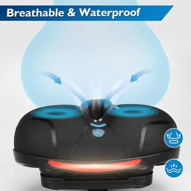 Велосипедне сидіння з піною Memory Foam, ергономічне, амортизуюче, дихаюче. М'яке велосипедне сидіння для чоловіків