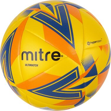 Футбольний м'яч Mitre Unisex Jugend Ultimatch, підвищений контроль, додаткова зносостійкість, точність, для дітей та підлітків