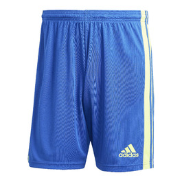 Чоловічі спортивні шорти adidas M 3s Ft SHO, сині з жовтими смугами, розмір M