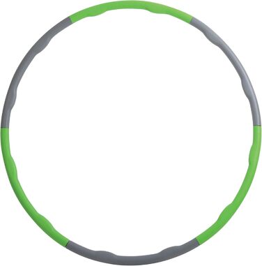 Обруч фітнес Hula-Hoop Schildkröt, 100 см, зелено-сірий, 4-секційний, для тренувань
