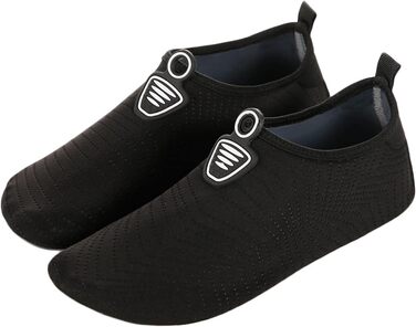 Аквашузи для плавання та відпочинку на пляжі - чоловічі та жіночі, чорні, розмір 35/36 EU