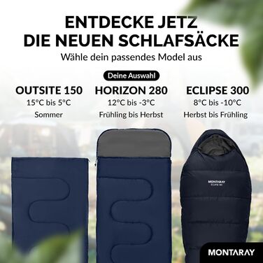 Спальний мішок для кемпінгу з капюшоном до -3°C з подушкою - зимовий та літній спальний мішок 3-4 сезони (75 x 220 см) - туристичний спальний мішок для жінок та чоловіків (теплий) Зелений (Блакитний, 280GSM, з капюшоном)