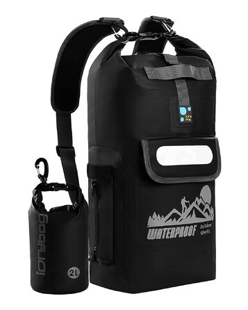 Водонепроникний рюкзак IDRYBAG 20L/40L: плавучий, для каякінгу, чорний