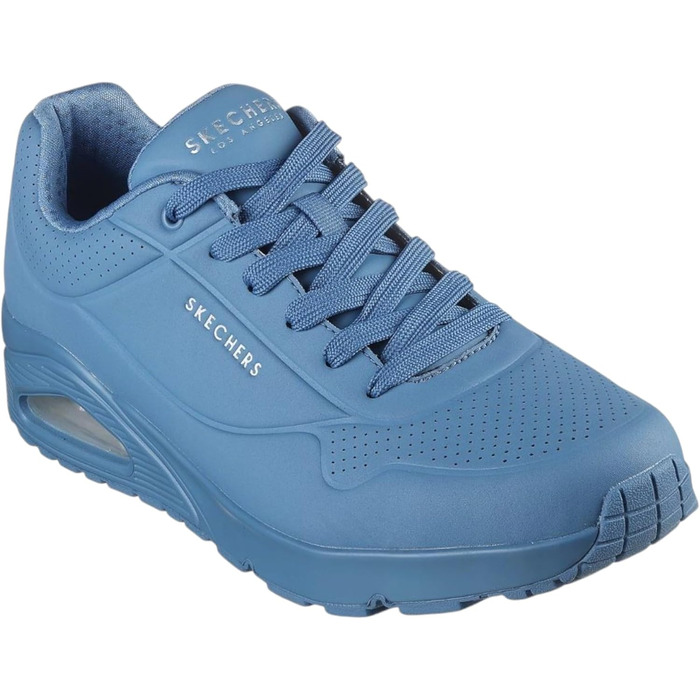 Кросівки Skechers UNO Stand on Air для чоловіків, блакитний матеріал Durabuck Mesh, розмір 47.5 EU