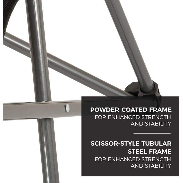 Крісло для кемпінгу Highlander - Легке та міцне туристичне крісло для відпочинку на природі. Підходить для кемпінгу, фестивалів, дачі, риболовлі та відпочинку на пляжі. Чорний колір.