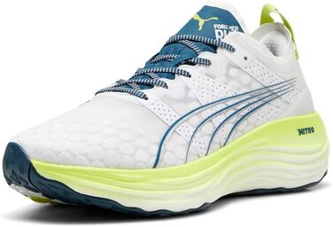 Кросівки для бігу PUMA Softride Symmetry Road - унісекс, 44.5 EU, білий/блакитний/лимонний