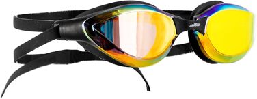 Плавальні окуляри Sailfish Goggle Breeze для чоловіків і жінок, гідродинамічні, дзеркальні, золото, з гнучким комфортом