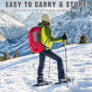 AQXONG Килимок для сну самонадувний, водонепроникний, з насосом та подушкою, ультралегкий, для кемпінгу, подорожей та відпочинку на природі - сірий