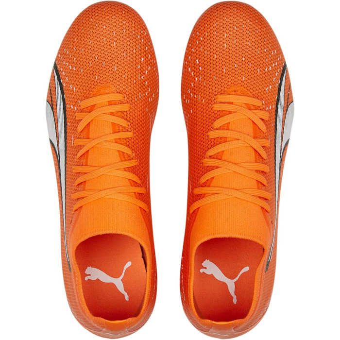 Жіночі футбольні бутси PUMA Ultra Match FG/AG, розмір 39 EU, Ultra Orange/Puma White/Blue Glimmer