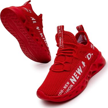 Дитячі кросівки для занять спортом та прогулянок на вулиці, червоні (32 EU)