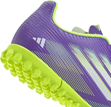 Дитячі футбольні бутси adidas F50 Club Turf для футболу, розмір 30 EU, Purple Rush/Cloud White/Lucid Lemon