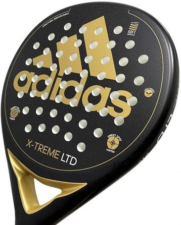 Ракетка Adidas X-Treme чорного кольору з золотими деталями