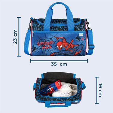 Спортивна сумка Scooli Marvel Spider-Man для дітей - 23 x 35 x 16 см