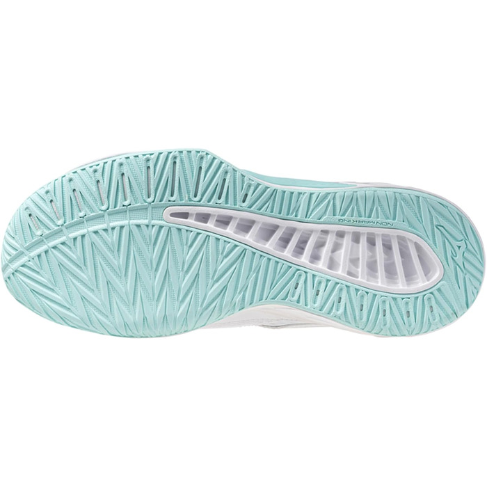 Волейбольне взуття Mizuno Thunder Blade Z для жінок, розмір 38.5 EU, білий/блакитний