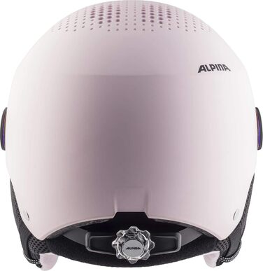 Дитячий лижний шолом Alpina Zupo Visor Q-Lite з візором, рожевий, 54-58 см, легкий, контрастне скло