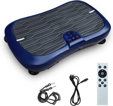 Вібраційна платформа для фітнесу: тренування вдома, 99 рівнів інтенсивності, 5 програм, Bluetooth, масаж, розвиток м'язів